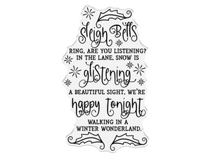 Sleigh Bells Ringing Clear Acrylic Stamp