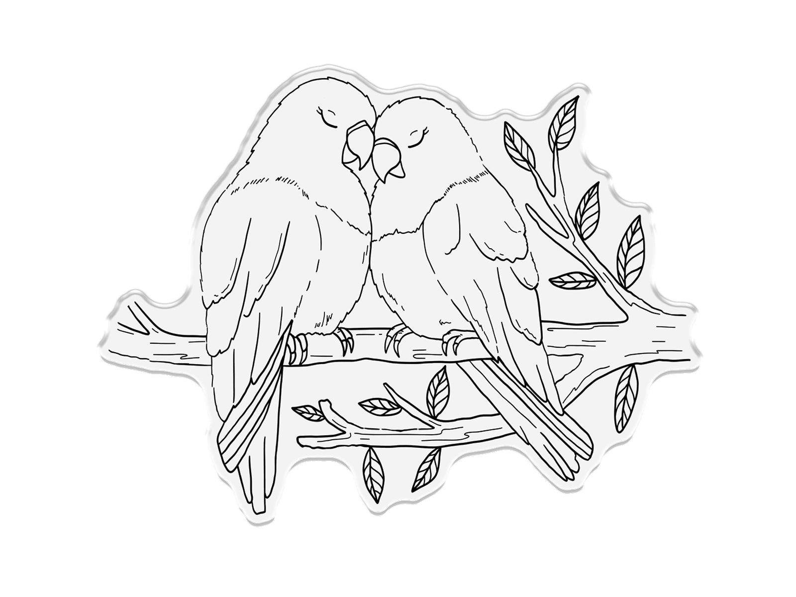 Crafters Companion Love Birds Stamp and Die - The Lovebirds