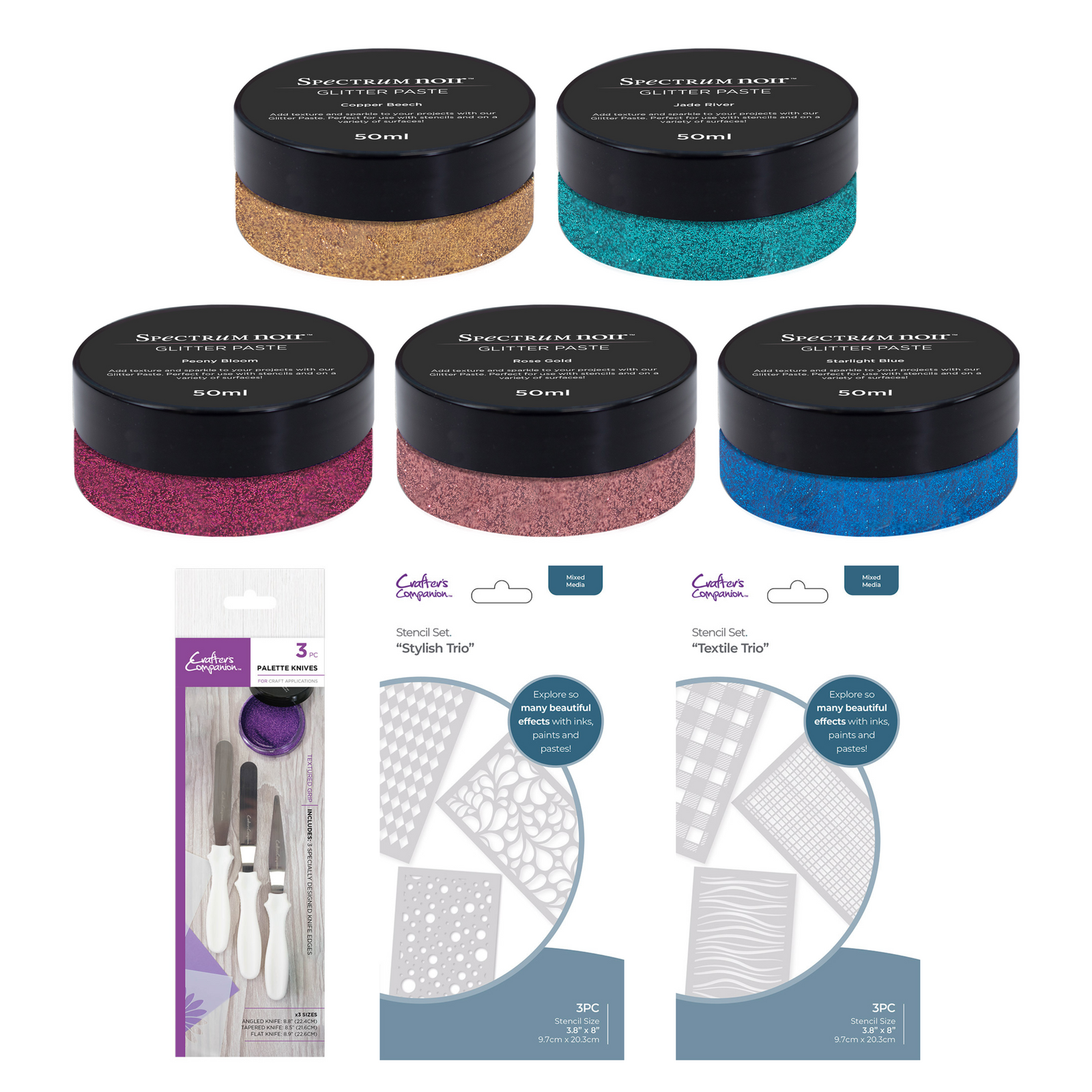 Spectrum Noir Glitter Paste Starter Kit