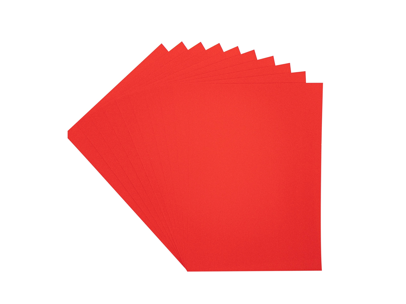 A4 Red Glitter Card - 10 Pack