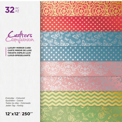 Crafter's Companion Bumper Mirror Card - Pastels with 2 FREE Create-a-Card Dies