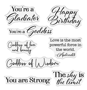 Myths & Legends - Clear Acrylic Stamps - Godly Sentiments