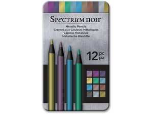 Metallic Drawing Pencils Set - 12 Pack.- Spectrum Noir