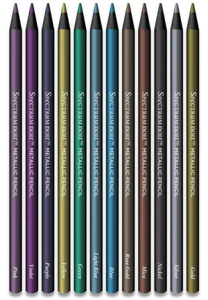 Metallic Drawing Pencils Set - 12 Pack.- Spectrum Noir