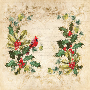 Nature’s Garden - Holly & Ivy - 6” x 6” Paper Pad