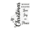 Christmas Message Clear Acrylic Stamp