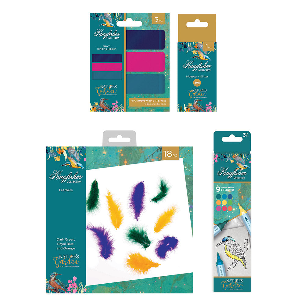 Nature's Garden Kingfisher Embellishment Collection