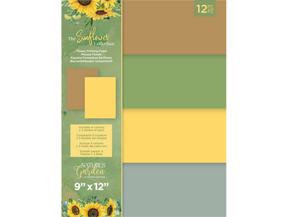 Nature's Garden Sunflower Collection - 9"x12" Flower Forming Foam Pack