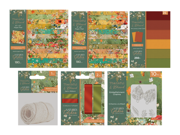 Nature's Garden - Thankful & Blessed Paper & Embellishments Collection