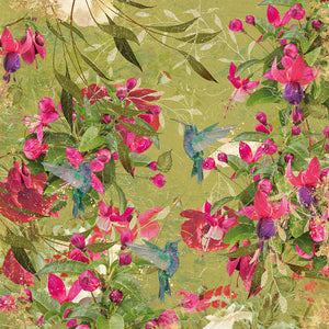 Nature's Garden Fabulous Fuchsia 12" x 12" Paper Pad