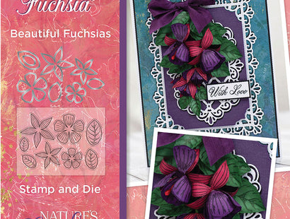 Nature's Garden Fabulous Fuchsia Stamp & Die - Beautiful Fuchsias