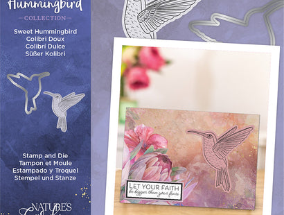 Nature's Garden Hummingbird Stamp and Die – Sweet Hummingbird