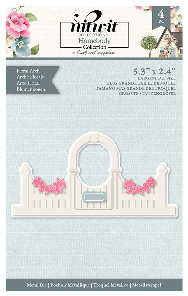 Nitwit Homebody Die Floral Arch Crafters Companion UK