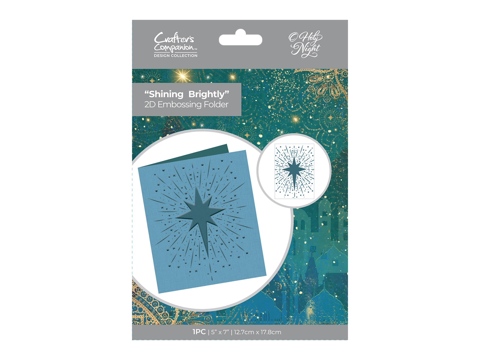 O' Holy Night Embossing Folder - Shining Brightly