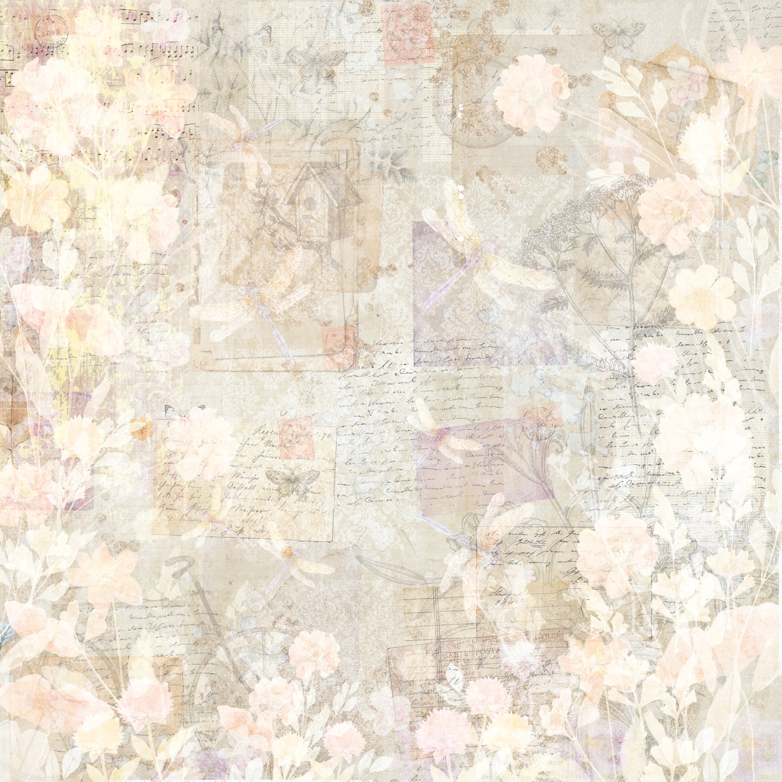 CC-12 x 12" Paper Pad - Floral Scrapbook