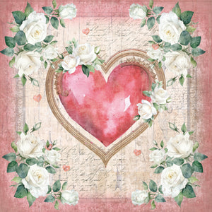 Crafters Companion 6” x 6” Paper Pad - From the Heart