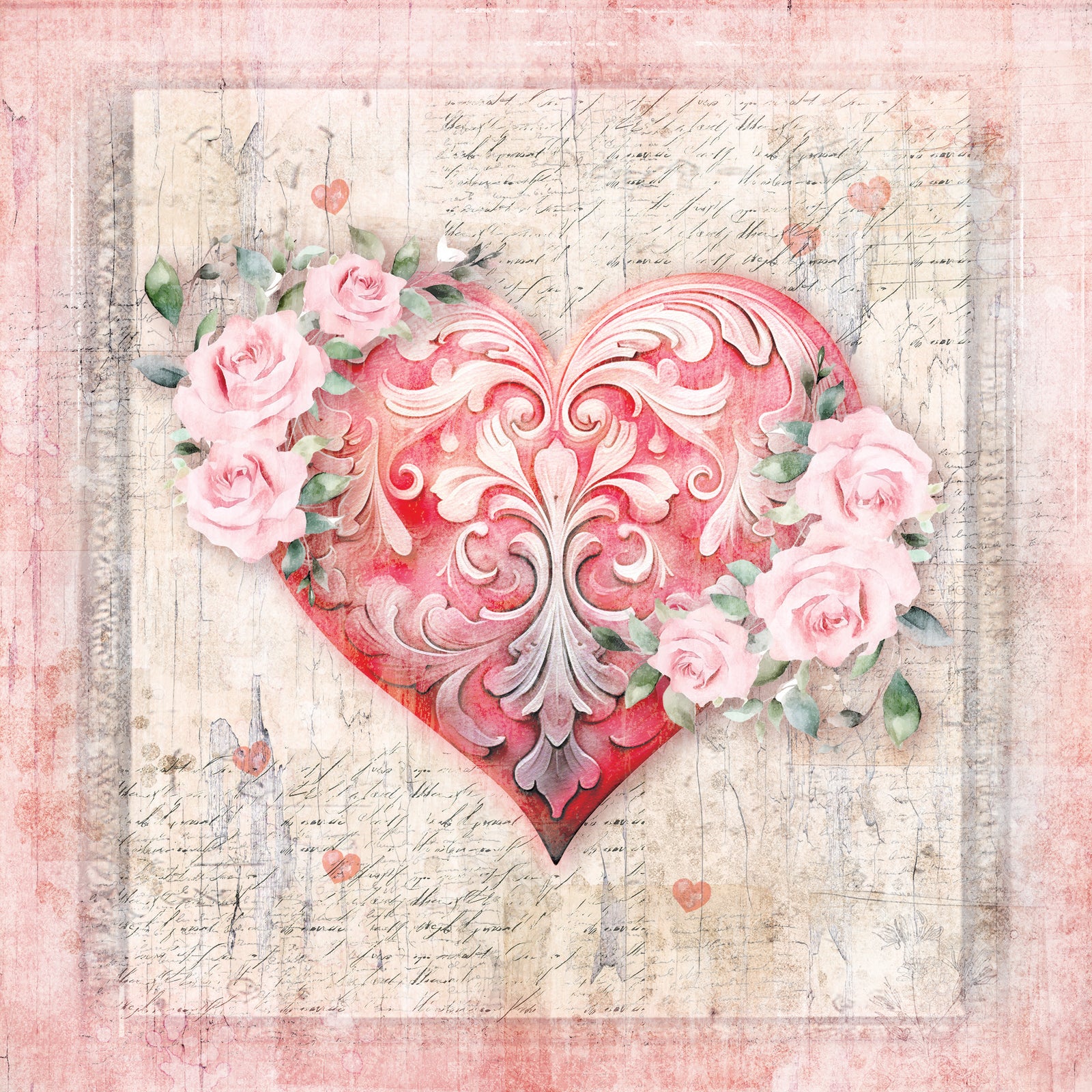 Crafters Companion 6” x 6” Paper Pad - From the Heart