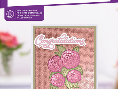 Gemini Embossing Folder - Precious Camellias