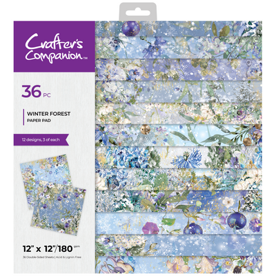 Crafter's Companion 12x12 Paper Pad - Winter Forest