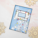 Crafters Companion 6” x 9” 3D Folder & Metal Die - Christmas Sparkle
