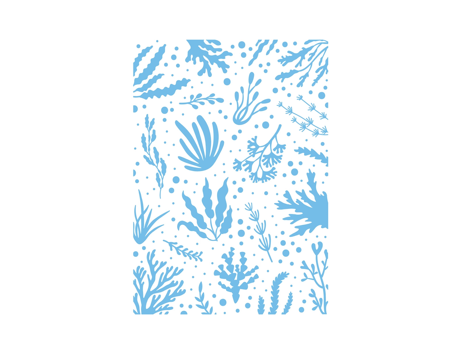 Sara Signature - Enchanted Ocean - 2D Embossing Folder - 5"x7" - Charming Coral