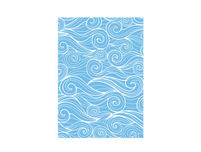 Sara Signature - Enchanted Ocean - 2D Embossing Folder - 5"x7" - Wonderful Waves