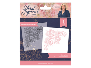 Sara Signature Floral Elegance Clear Acrylic Stamp – Blossoming Corner