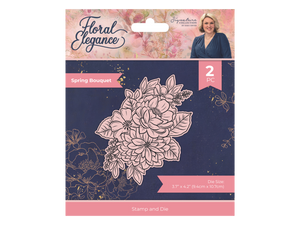 Sara Signature Floral Elegance Stamp & Die – Spring Bouquet