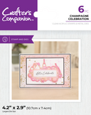 Crafter's Companion Stamp & Die - Champagne Celebration