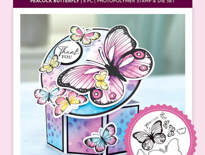 Sheena Douglass - Bold Butterflies - Stamp and Die - Peacock Butterfly