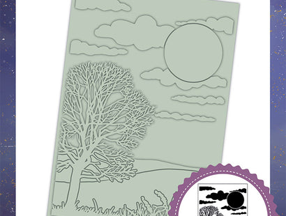 Sheena Douglass Bella Luna Embossing Folder - Dusk to Dawn