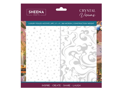 Sheena Douglass Crystal Visions 8” x 8” Luxury Foiled Acetate