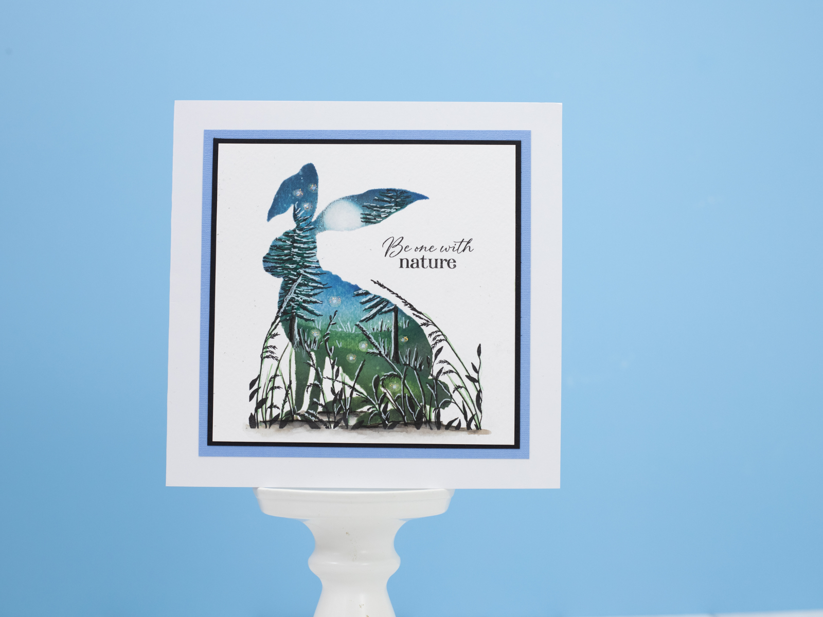 Sheena Douglass Double Exposure Wild Nature Photopolymer Stamp - Be One with Nature