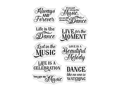 Sheena Douglass Day of the Dead Photopolymer Stamp - Life is the Dance