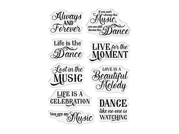 Sheena Douglass Day of the Dead Photopolymer Stamp - Life is the Dance