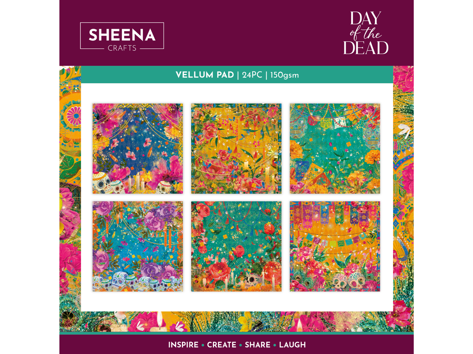 Sheena Douglass Day Of The Dead Paper & Inkpads Collection