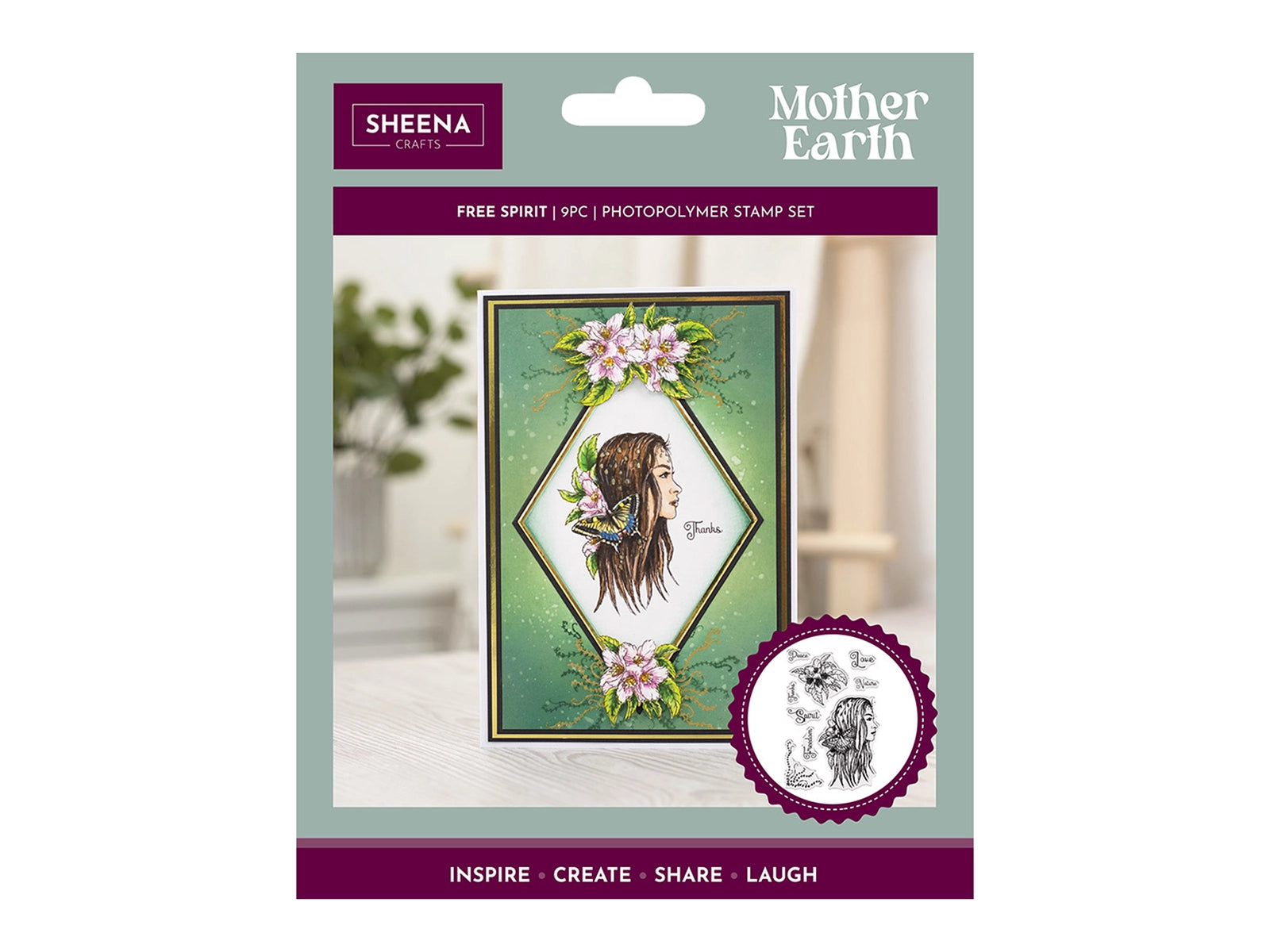 Sheena Douglass Mother Earth Photopolymer Stamps - Free Spirit