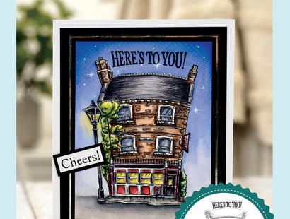 Sheena Douglass Photopolymer Stamp - Here's to You!