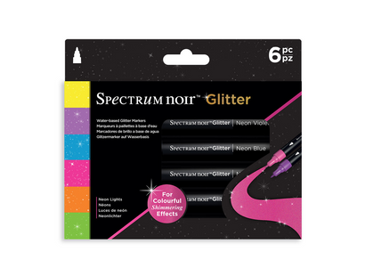 Spectrum Noir Glitter Marker-Neon Lights 6pc