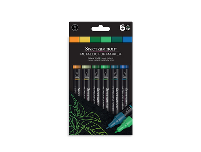 Spectrum Noir - Metallic Flip Marker (6PC)-Natural World