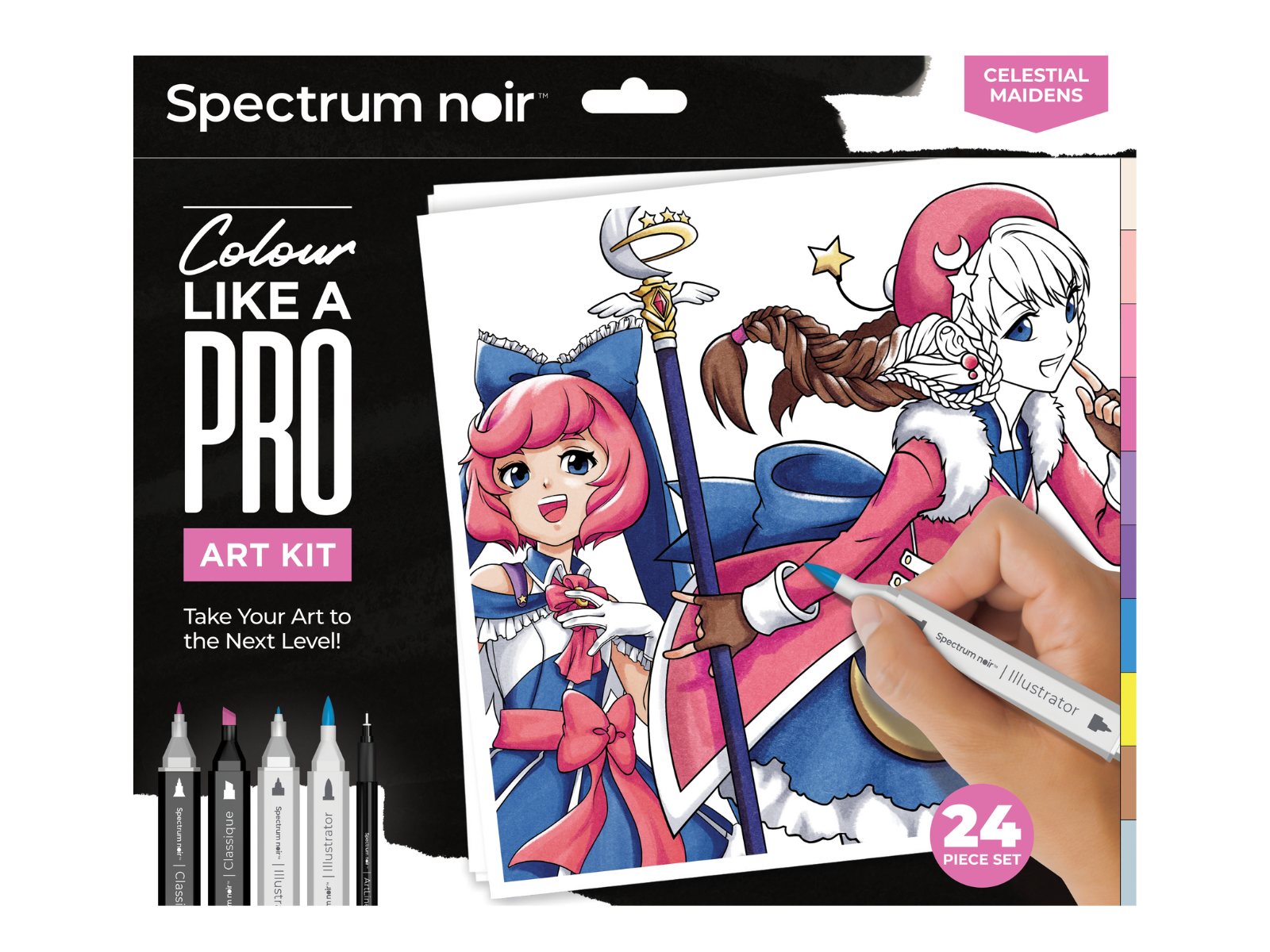 Celestial Maidens Pro Fan Art Colouring Kit - Spectrum Noir