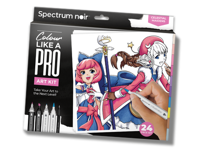 Celestial Maidens Pro Fan Art Colouring Kit - Spectrum Noir