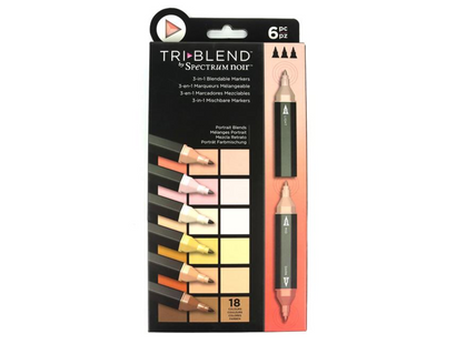 Spectrum Noir TriBlend Markers - Portrait Blends (6 Piece)