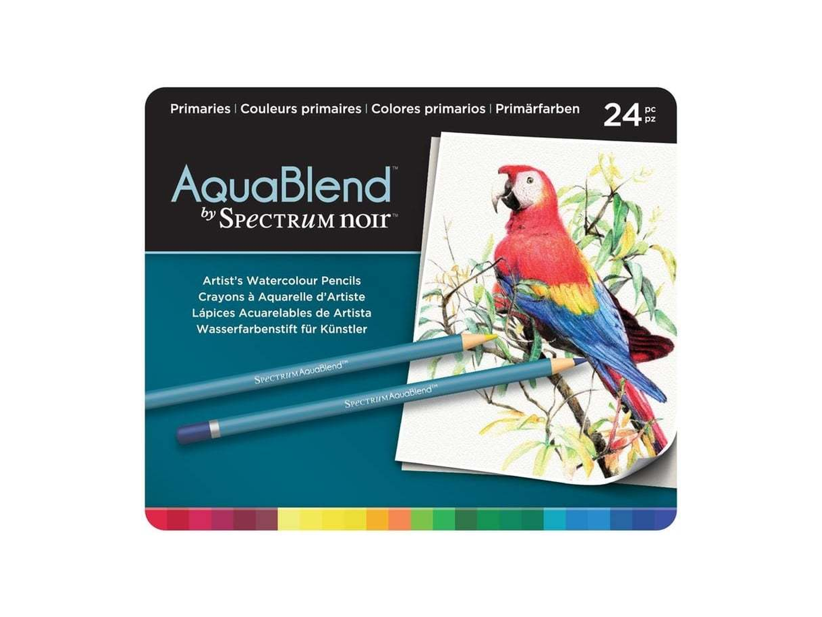 AquaBlend by Spectrum Noir 24 Pencil Set - Primaries