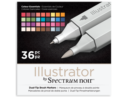 Dual-Tip Brush Marker Pen Set - 36 Pack - Spectrum Noir