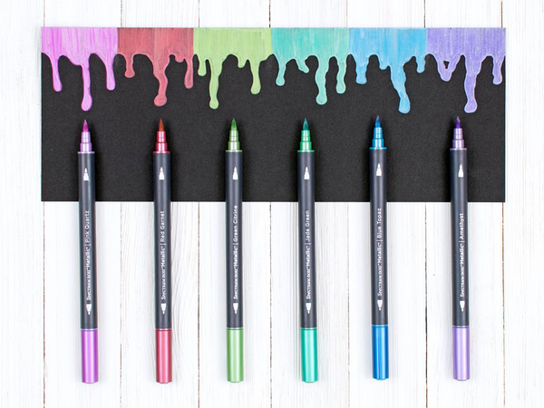 Metallic Markers by Spectrum Noir (6pk) - Rare Minerals