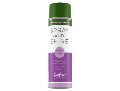 Spray and Shine High Gloss Varnish (GREEN CAN) - 250ml - Crafter's Companion