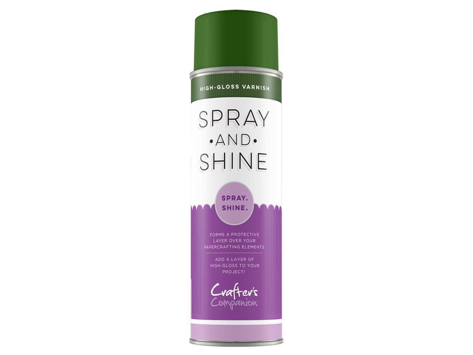 Spray and Shine High Gloss Varnish (GREEN CAN) - 250ml - Crafter's Companion