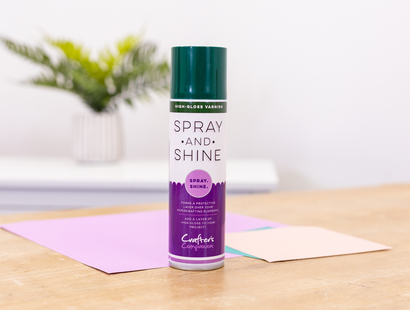 Spray and Shine High Gloss Varnish (GREEN CAN) - 250ml - Crafter's Companion