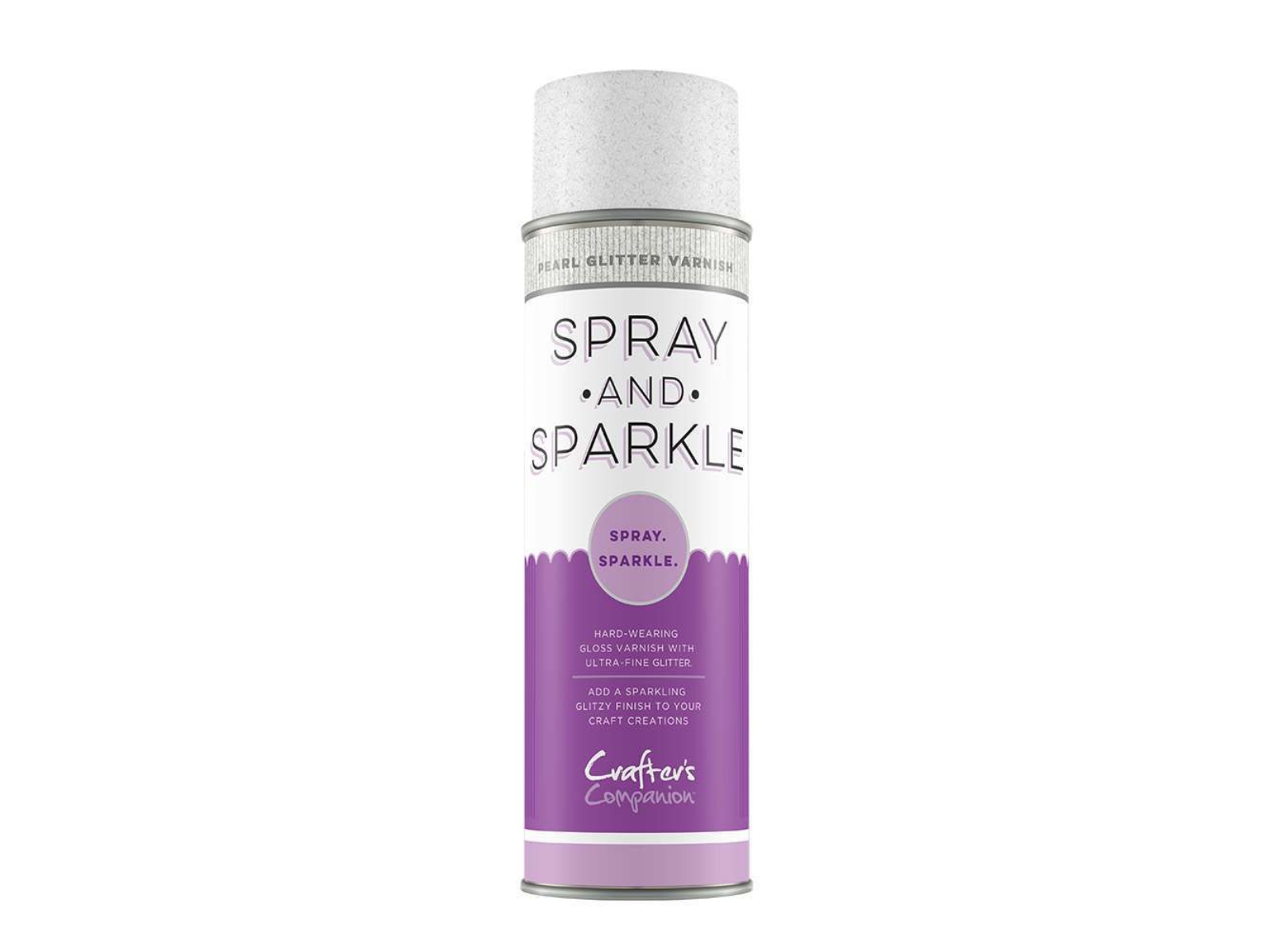 Spray and Sparkle Pearl Diamond Glitter Varnish - Crafter's Companion